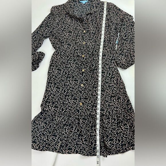 Draper James RSVP Black/Pink Floral Women's Dress - Picture 11 of 13